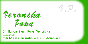 veronika popa business card